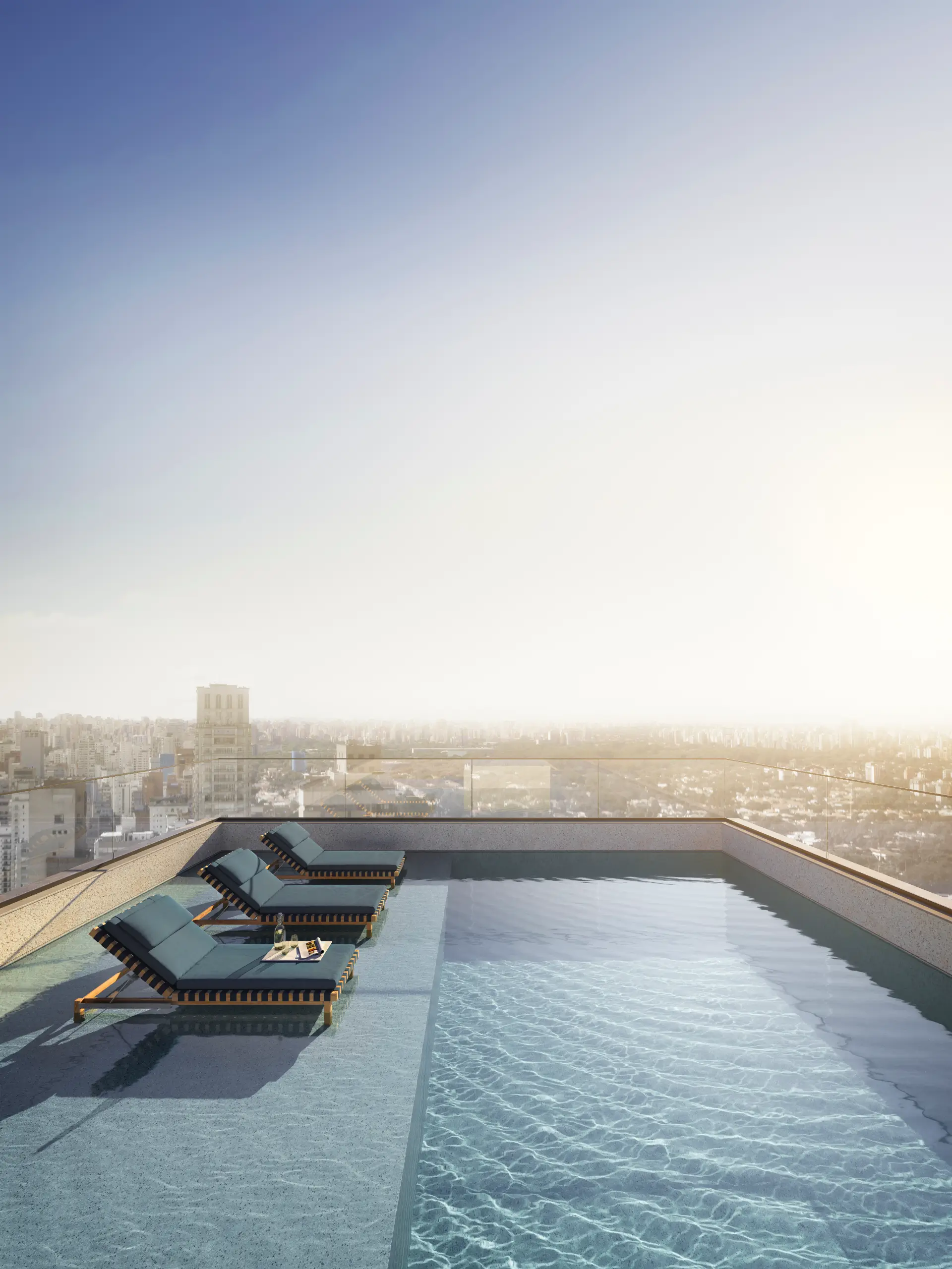 Piscina no 25º andar